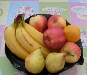 Retro Vinyl Fruit Bowl