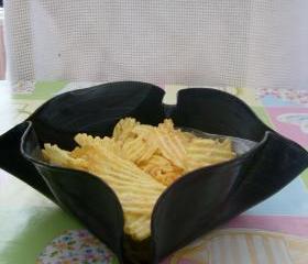 Retro Vinyl Chips Dish
