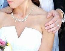 Couture Bridal Veil with 1/2' Satin Trim
