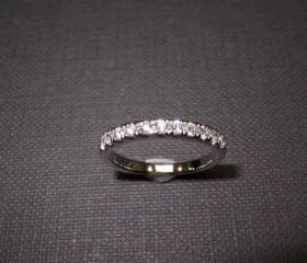 Wedding Diamond Ring in 14K White Gold
