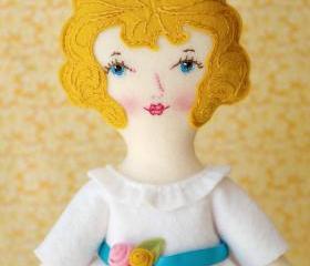 Ellie - PDF Pattern Wool Felt Doll 