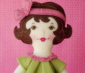 Grace - PDF Pattern Wool Felt Doll 