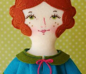 Rosie - PDF Pattern Wool Felt Doll 