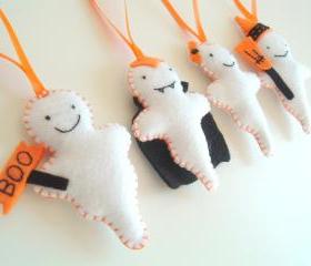 Ghosts Halloween Decoration - Set of 4 - Ornaments/favors/treats/toy/decor