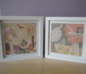 Woodland Scene Framed Picture Pair