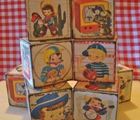 All American 50's Wooden Blocks