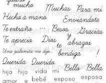KinderStampO Photopolymer Stamp Set - Everday Spanish
