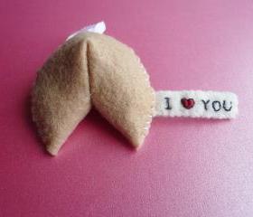 Felt Ornament Decoration - Funny Ornament - Fortune Cookie