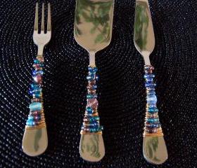Beaded Cheese Serving Set - 3 pieces