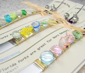 Funky Florida Finger Forks - set of 3