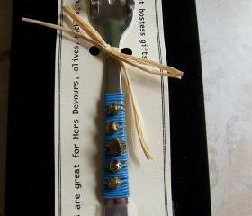 Funky Florida Finger Fork in Tourquoise