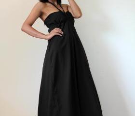 Black Maxi Dress - Sexy Strapless Long Cotton Maxi Dress : New Cutie & Sexy Collection