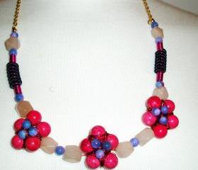 SALE $15.00 OFF Blue Jade Magnesite Necklace