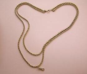 Stunning Vintage Watch Fob Necklace
