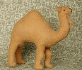 Miniature Soft Sculpture Camel