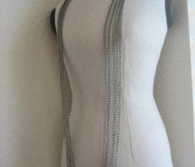 5PCS - Antique Silver - Zinc Alloy Chain Necklace with Lobster Clasp - 70cmx2mm