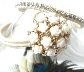Bridal Jewelry set, Friendship Bracelet, the ultimate Peacock wedding, Bridal bracelet, trendy boho fashion wedding