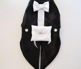 Dog Tuxedo Harness: Ring Bearer