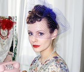 Birdcage Veil, Purple.