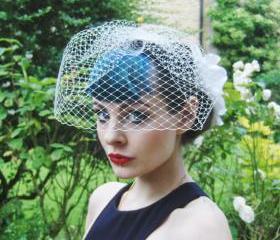Birdcage Veil, Ivory.