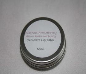Chocolate Lip Balm 10ml tin, Handmade by Olibanum Aromatherapy in the UK