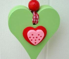 Small wooden chunky Heart