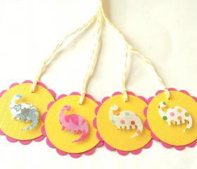 Dinosaur Tags - Set of 4