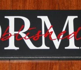 Double Layer Lettering Painted Family Name Sign