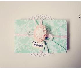 6 tiny aqua mist envelope / pack 