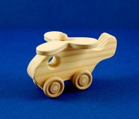 Helicopter Party Favors - Package of 10 Wood Toy Helicopters