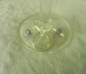 Set of 6 Wine Glass Charms