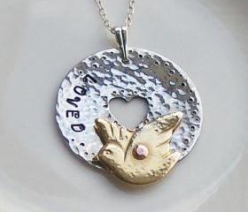 Silver Necklace, Loved Dove Design, Artisan Silver Jewellery and Keepsakes