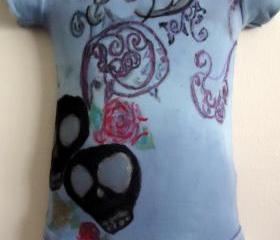 Rockabilly OOAK Onesie Unisex