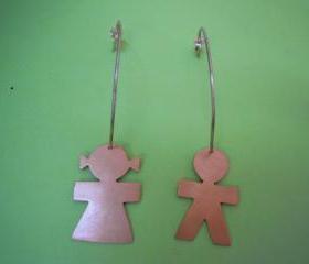 Girl And Boy Hoop Earrings