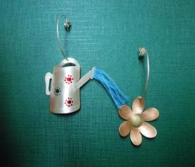 Watering The Flower Hoop Earrings