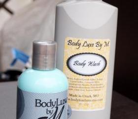Vanilla Lavender Body wash and Shea Butter and Aloe Lotion