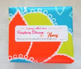 Raspberry Blossom and Honey - Handmade Scented Soap
