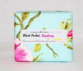 Black Orchid, Raspberry and Lemon - Handmade Scented Soap