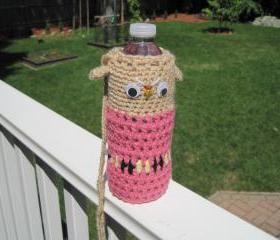 Crochet Owl Water Bottle Cozy - COMBC1