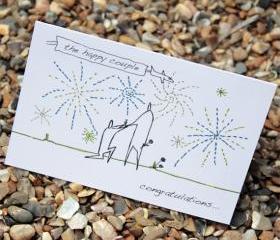 A6 Engagement card personalised (anonymity range)
