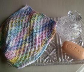 Hard Wearing Wash Cloth or Dish Cloth - 100% cotton - knitted in Scotland