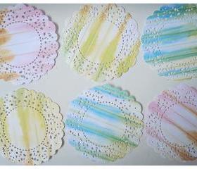 6 Parisian Lace Doily paper / pack 