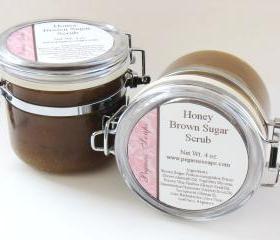 Honey Brown Sugar Body Scrub 4 oz Jar