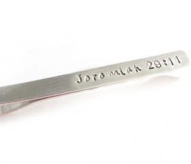 Bible Men Tie Clip Personalized Groomsman Gift Keepsake for Guys Wedding Bible Tie Bar