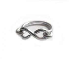 Knot Ring Infinity Wire Wrapped Jewelry Aluminum Any Size