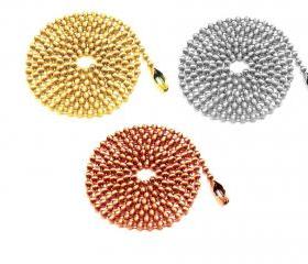 Qty 10 Ball Chain 18 inches jewelry supply findings 2.4mm connector Aluminum Brass Copper chains