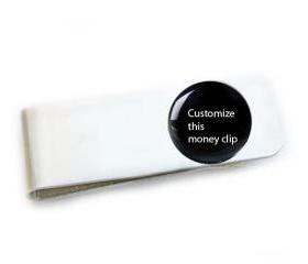 Aluminum Photo Money Clip Men Father Gift Keepsake Accessory Husband Boyfriend Wedding