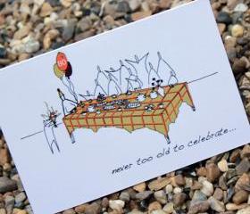 A6 80th birthday card (anonymity range)