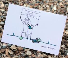 A6 Personalised baby card (anonymity range)