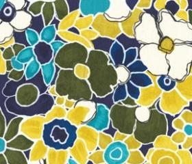 Colorful Floral Fabric - Garden Wall by Laura Gunn from Michael Miller 1 Yard 